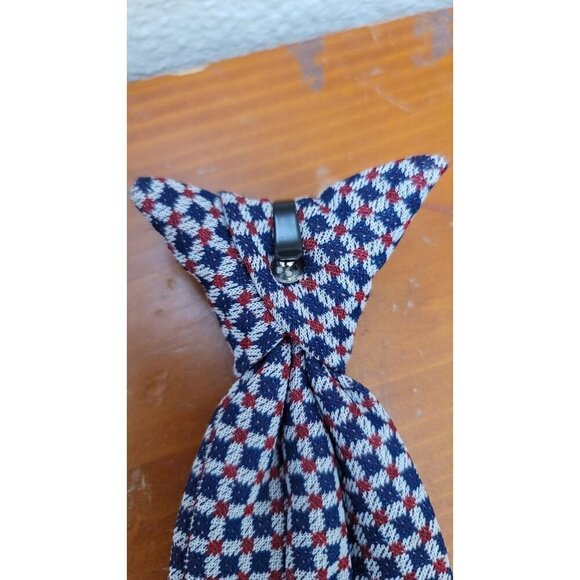 Ties Checkered Pattern Polyester Clip It - Picture 6 of 8
